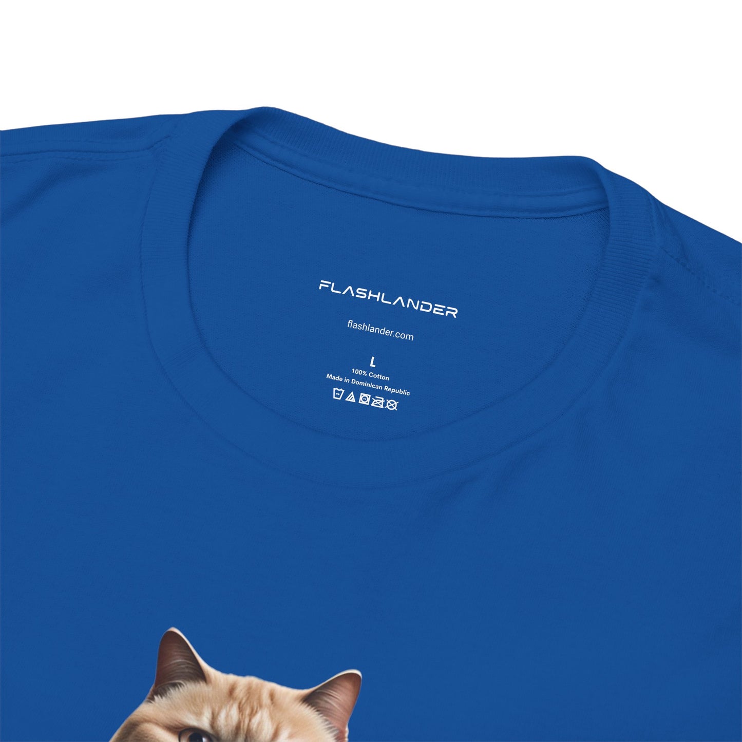 Funny Fat Cat Lifting - Flashlander Gym Shirt