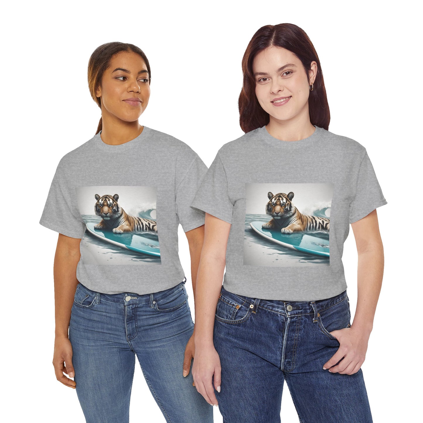 Tiger Surfing Vintage Flashlander Gym Shirt