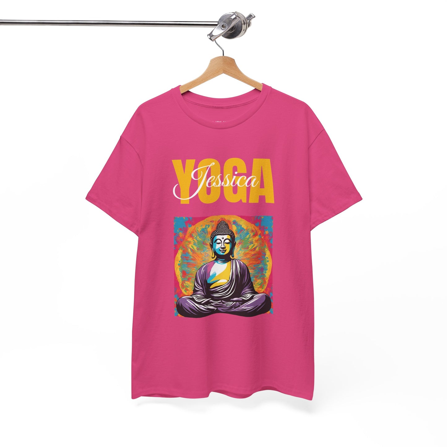 Personalized Yoga Shirt - Buddha Tee - Custom Name Flashlander Yoga Tee