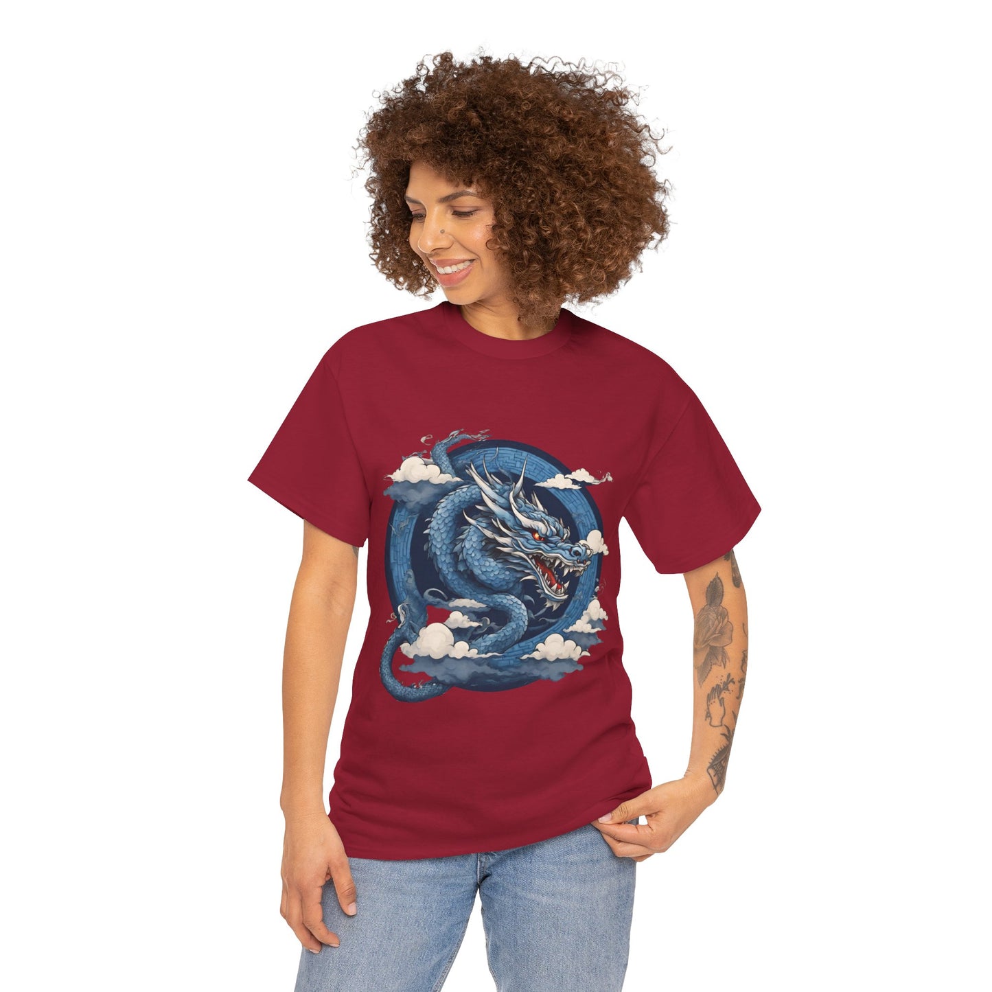 Dragon bleu japonais - T-shirt de sport Flashlander