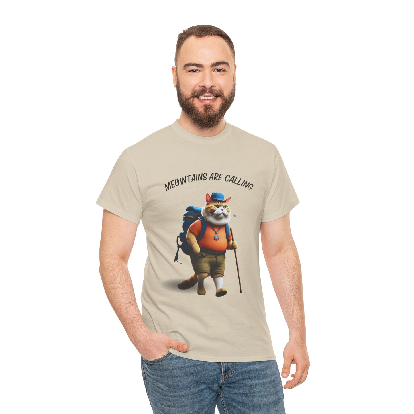 Hiking Cat Mewtains Are Calling - Flashlander Sport Shirt