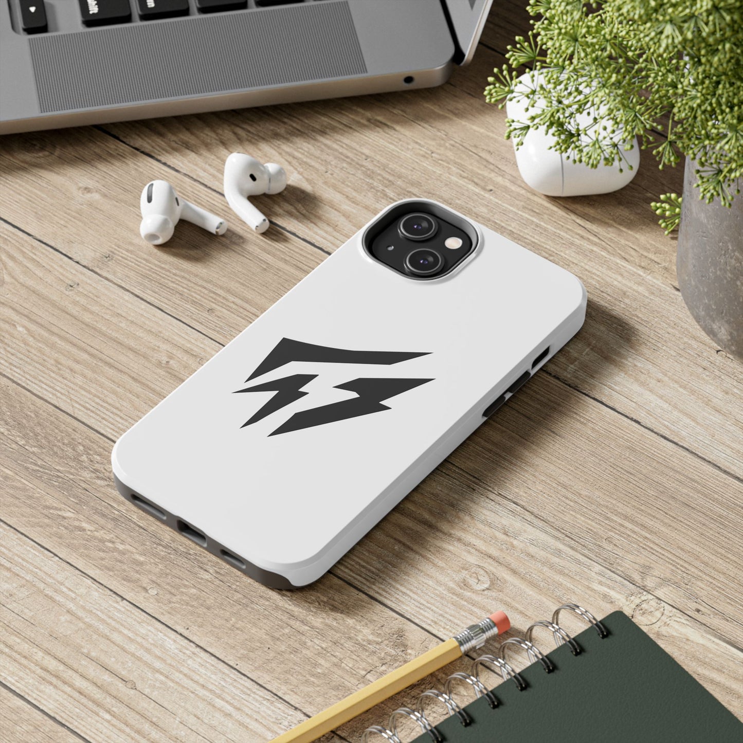 Flashlander Thunders Tough Phone Cases for all Iphone and Samsung Galaxy White