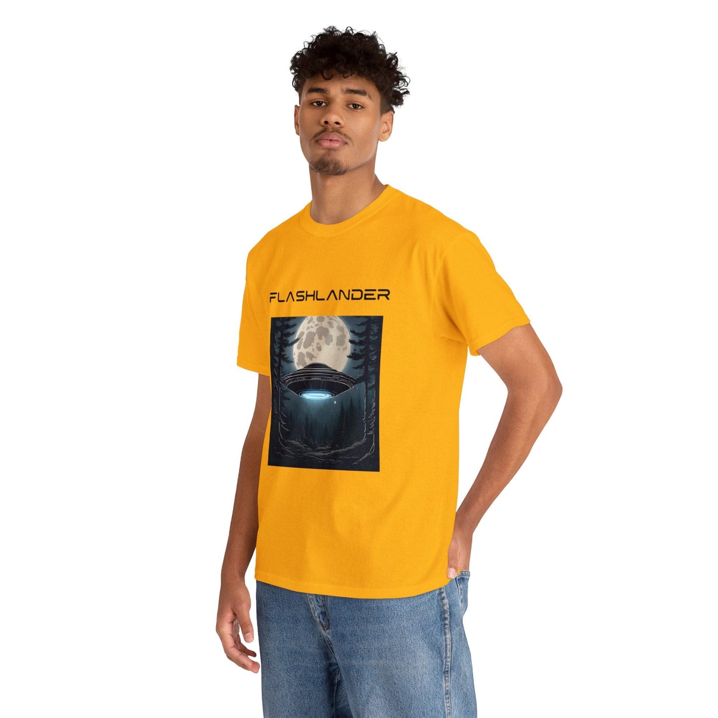UFO Soaring Low in the Forest Tee Flashlander