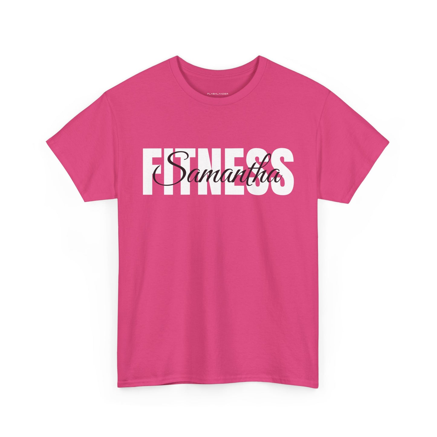 T-shirt de fitness personnalisé - T-shirt de sport Flashlander avec nom personnalisé