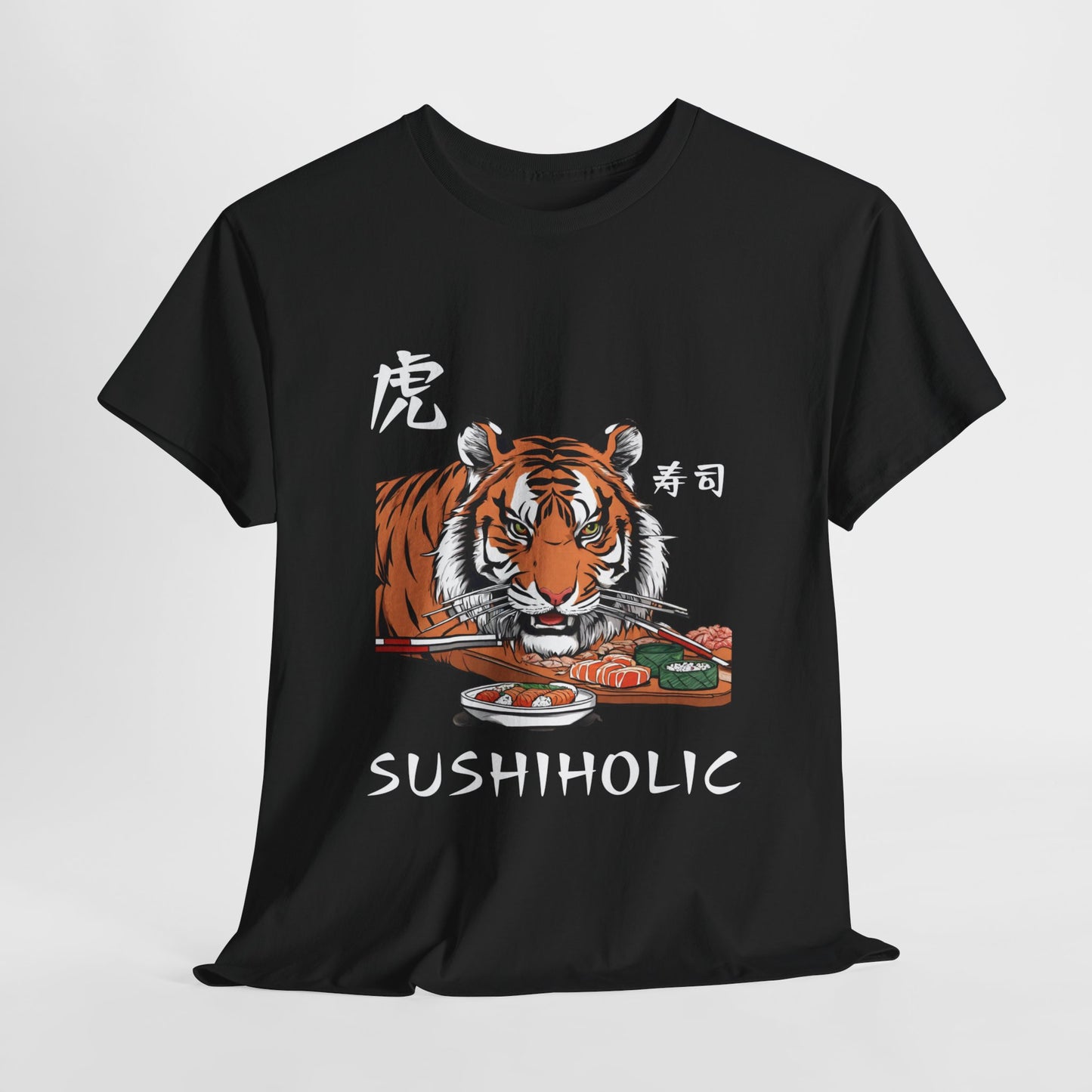 Tiger Sushi Lovers Sushiholic Graphic Tee Flashlander