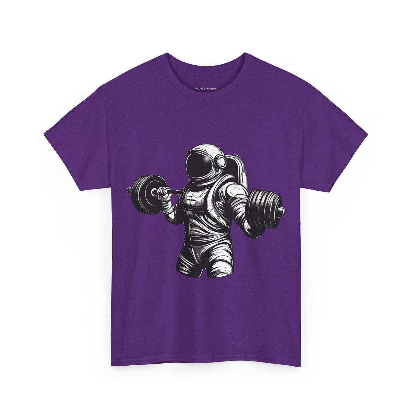 Camiseta de culturista astronauta: rompiendo límites en el espacio Camiseta gráfica de gimnasio Flashlander