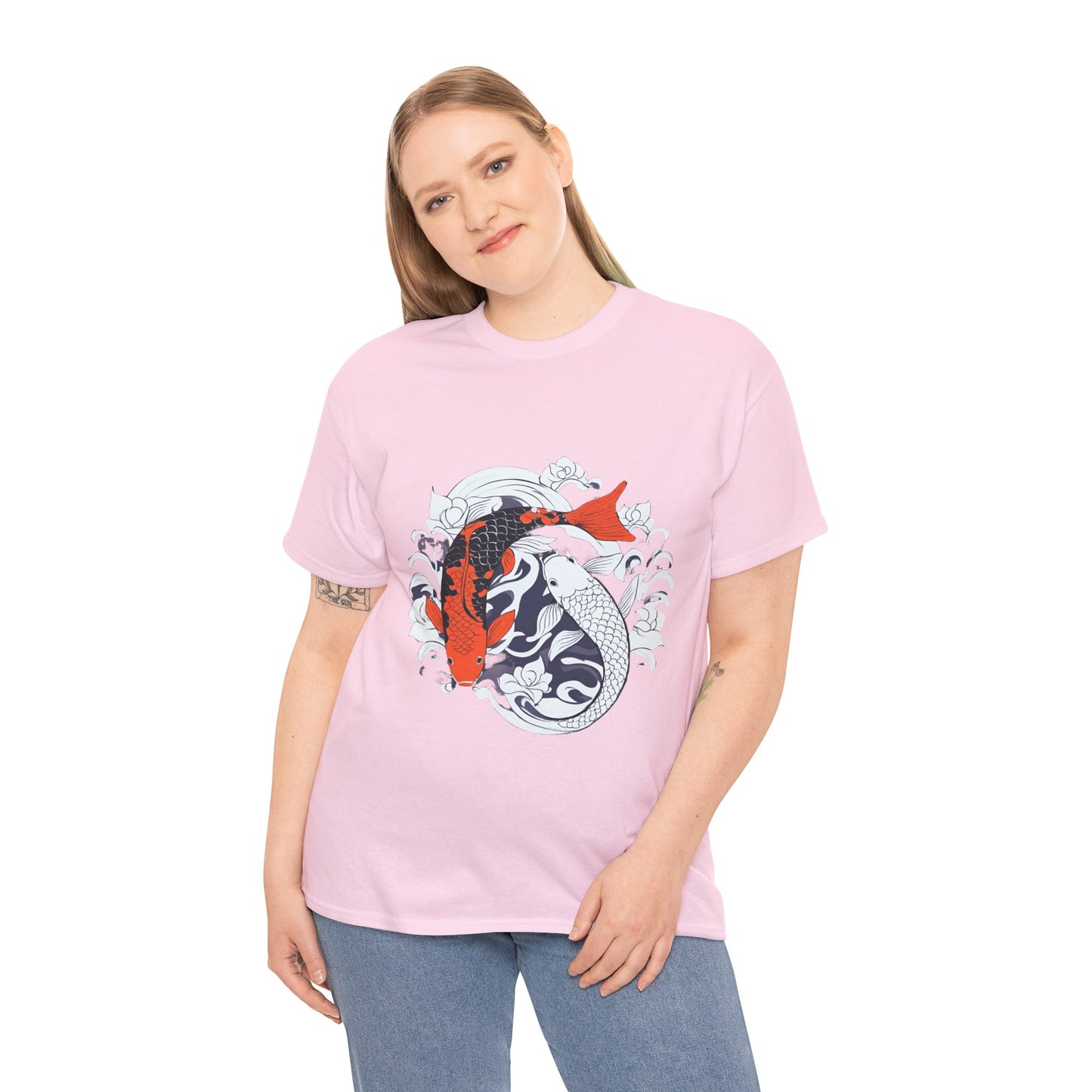 Yin Yang Japanese Koi Fish Flashlander Gym Shirt