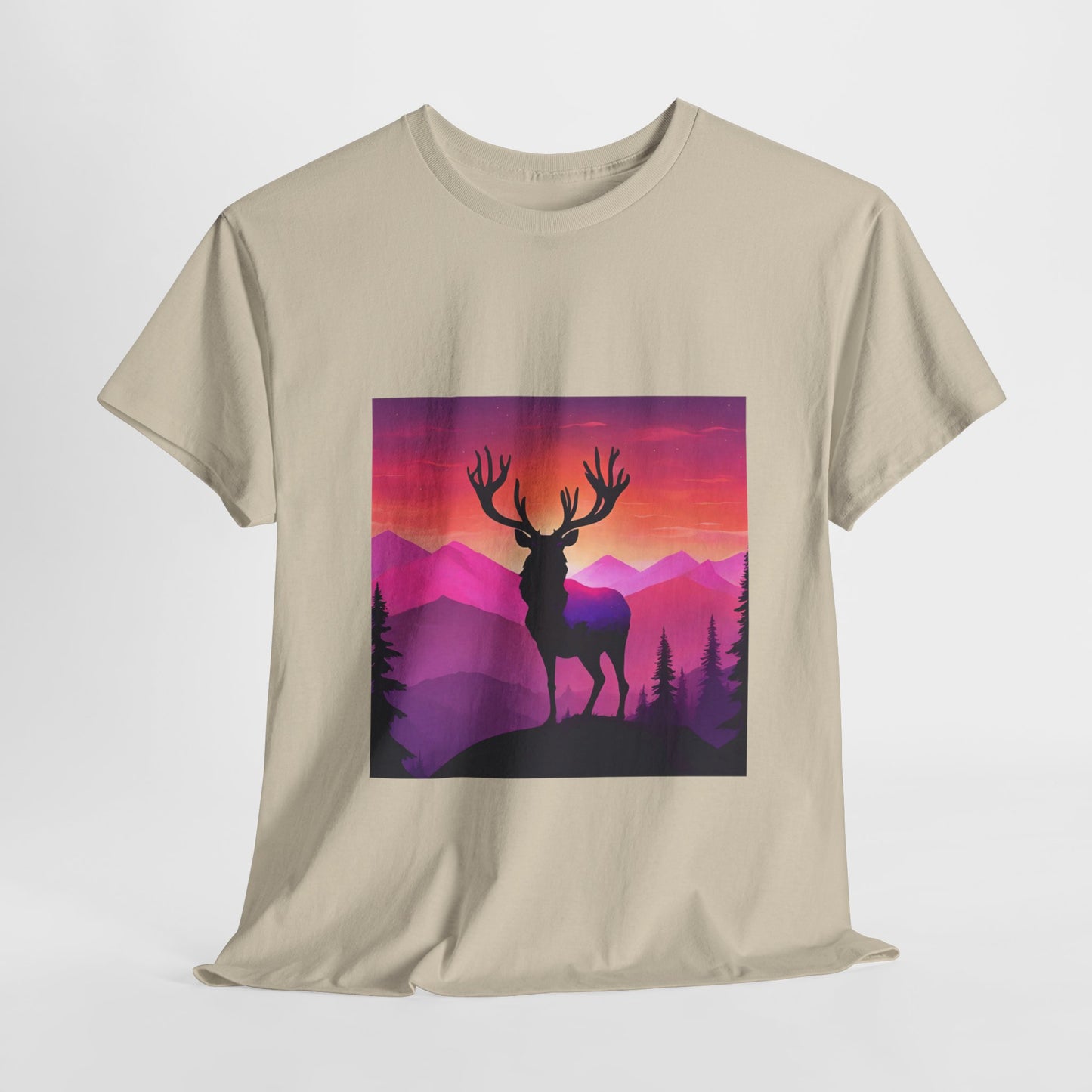 Deer Majestic Sunset Flashlander Gym Shirt