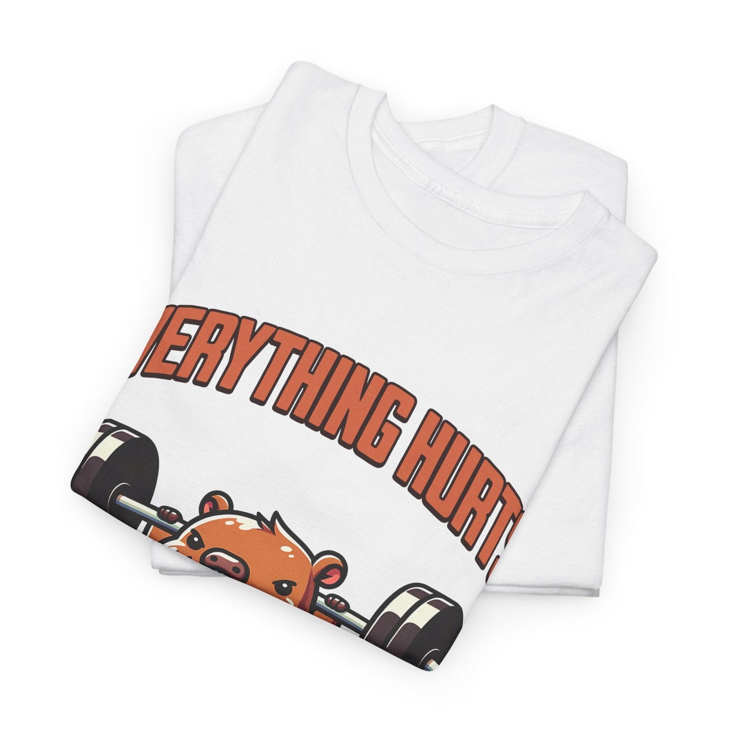 T-shirt de sport Beaver Everything Hurts &amp; I'm Tired T-shirt de sport Flashlander en coton unisexe noir anthracite T-shirt graphique de performance