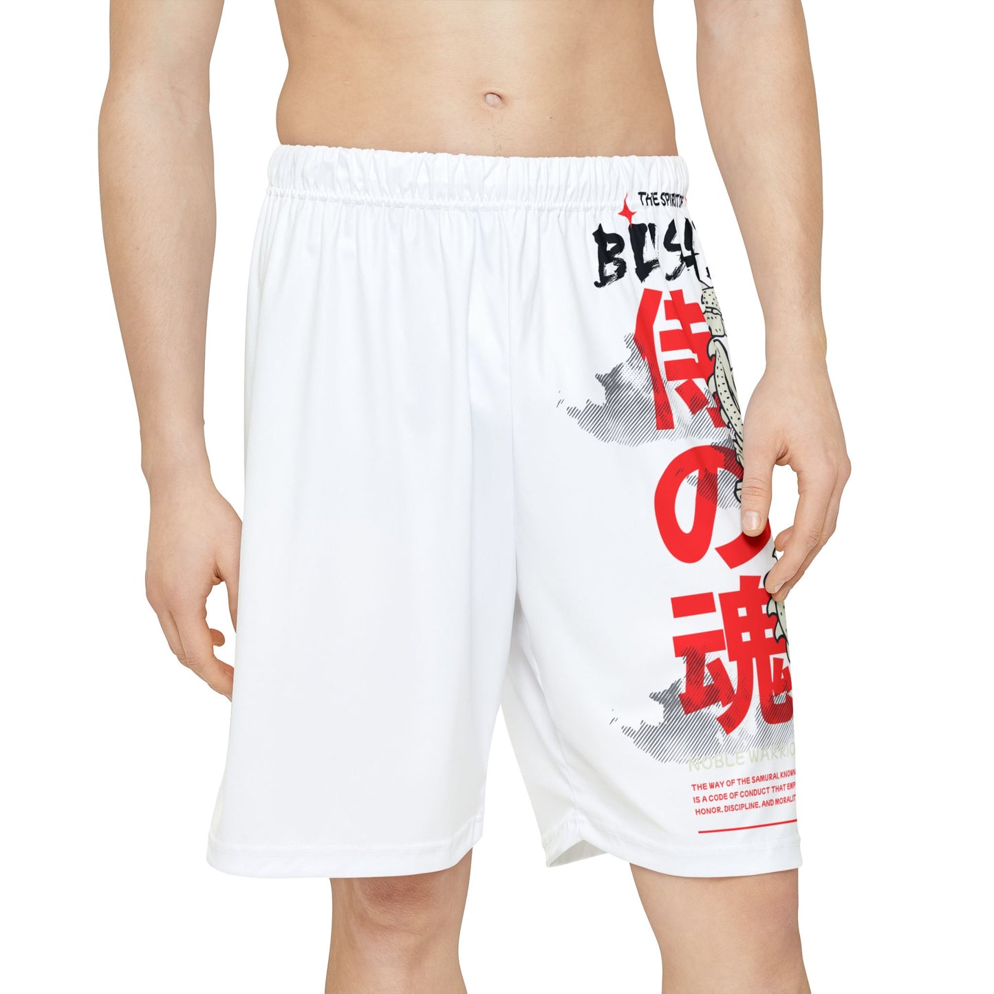 Japanese Dragon Bushido - Flashlander ALG Performance Men’s Gym Shorts (AOP) Turquoise