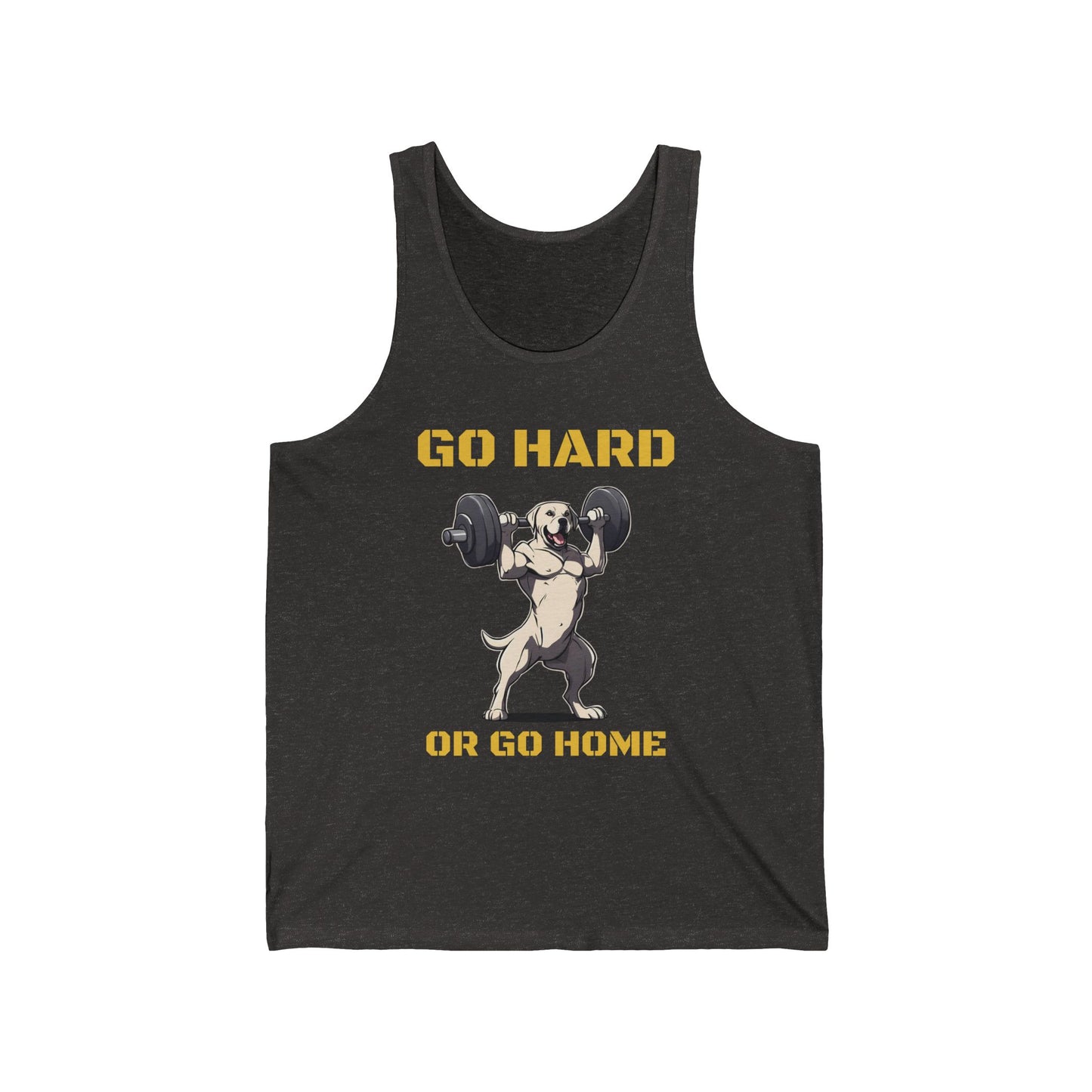 Muscular Labrador Retriever Dog Bodybuilding Gym Cotton Unisex Jersey Tank