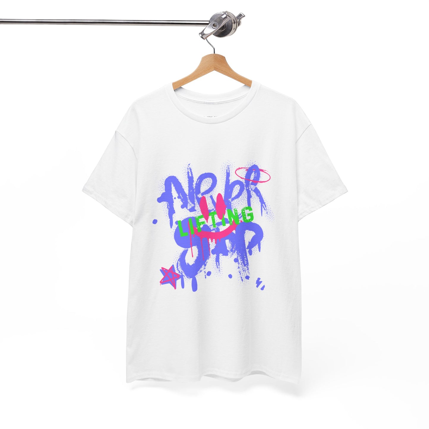 T-shirt de sport Graffiti Flashlander - Never Stop Lifting Gris