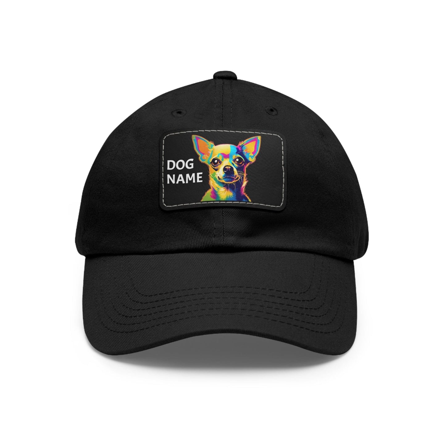 Chihuahua Dog Hat Sportswear Cap Chihuahua Cap Chihuahua Hat Chihuahua Dog Cap Pop Art Hat Dad Hat with Patch (Rectangle) Baseball Cap Custom Hat Flashlander