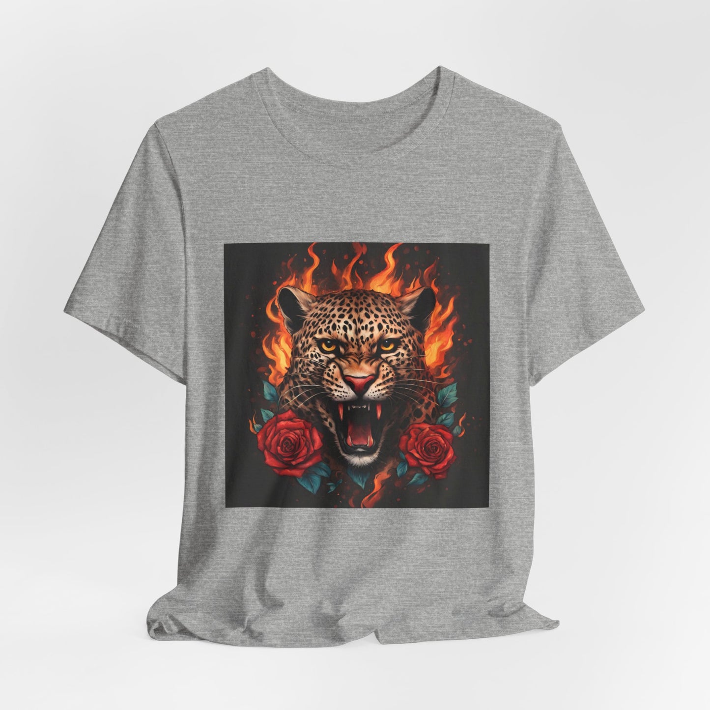 Leopard Flames Flashlander Gym Shirt