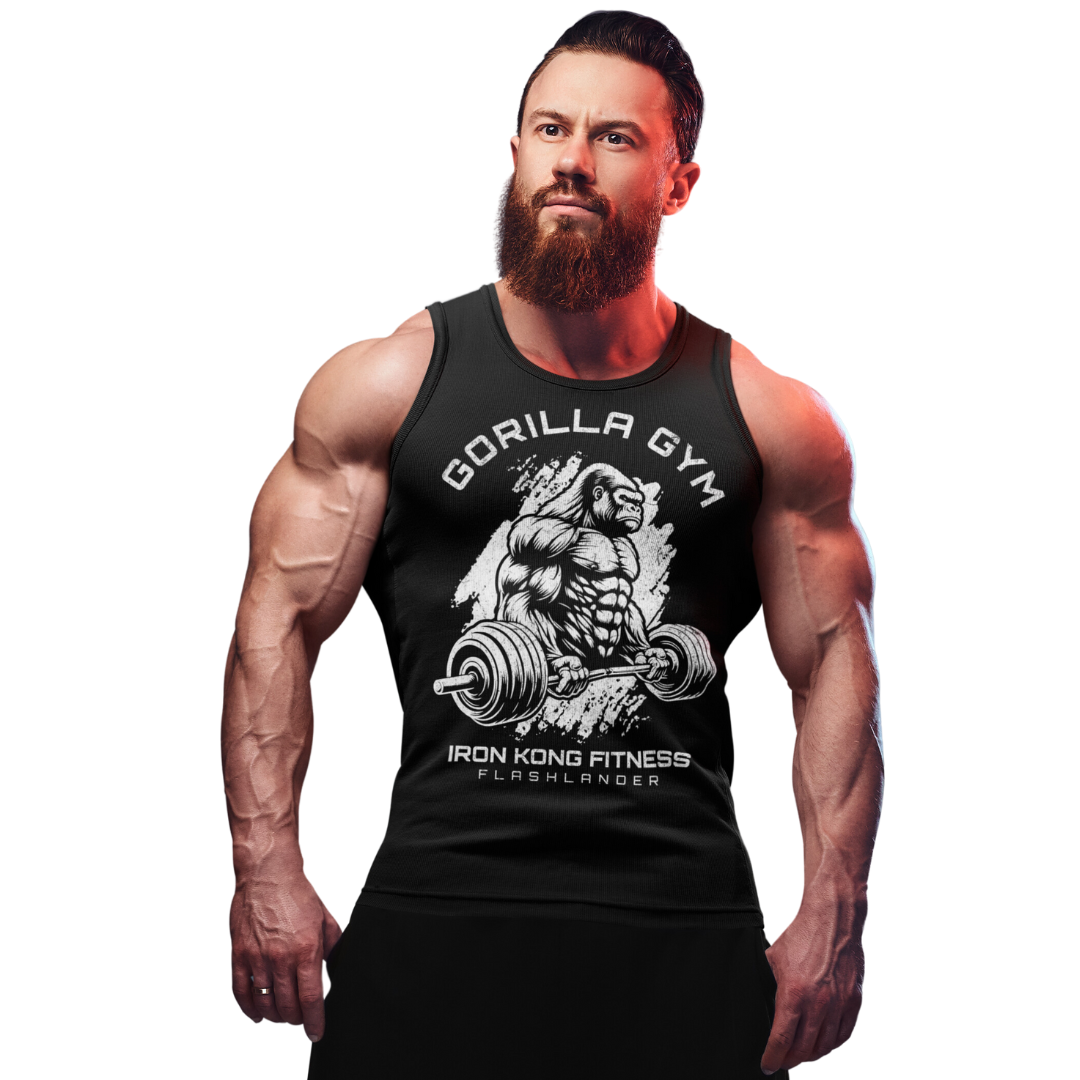 Gorilla Gym Flashlander Bodybuilding Cotton Unisex Jersey Tank Chacoral