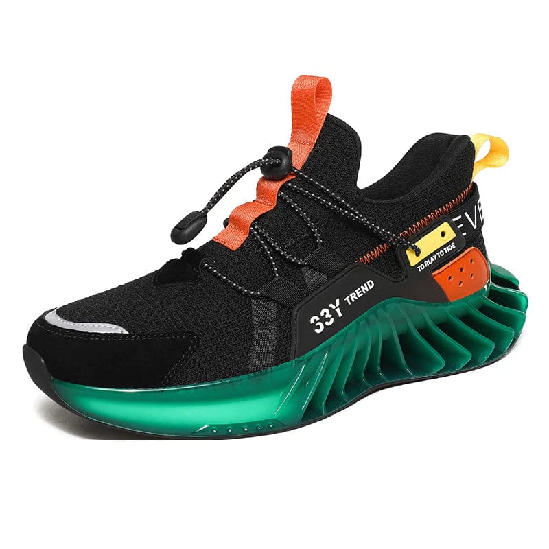 dark green sneakers predatorx flashlander shoes front side