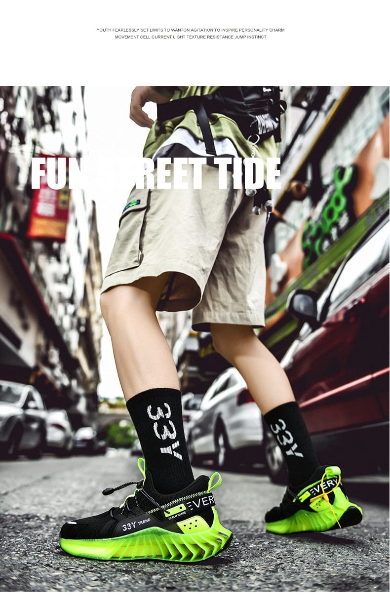green sneakers predatorx flashlander shoes fun model