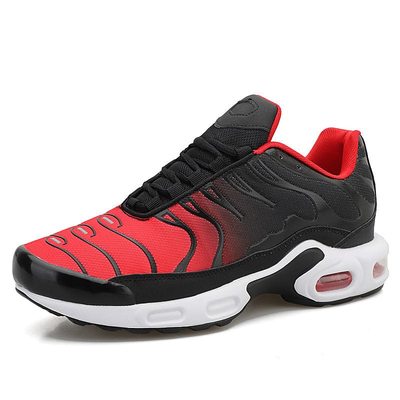 red black air sneakers tygra flashlander left side