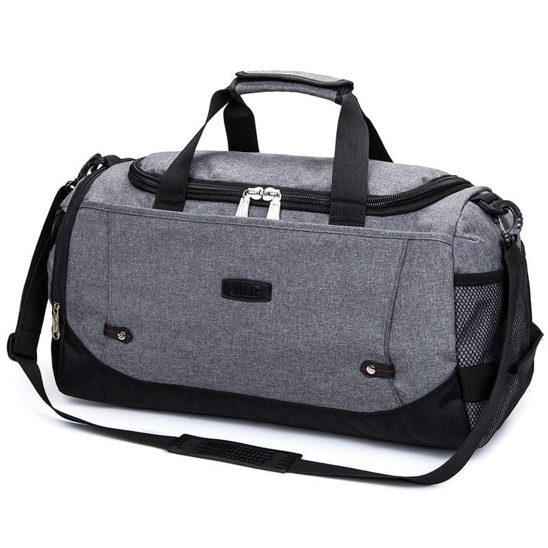 dark grey gym bag zylon flashlander front side sport bag