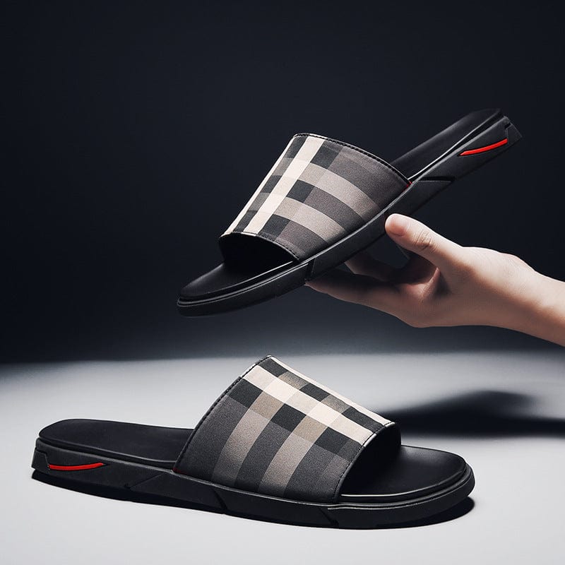 black lattice men's sandals riderx flashlander men's fashion slippers