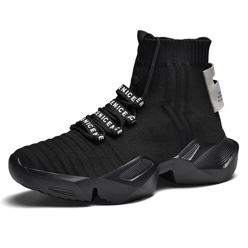 black sneakers aquiles flashlander left side