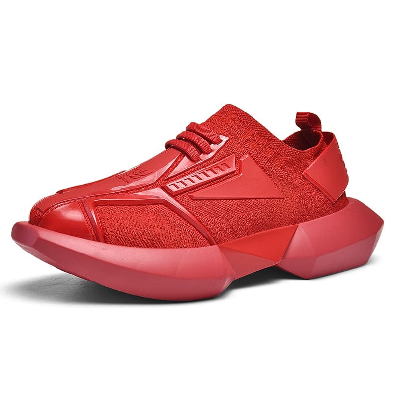 red sneakers troyan flashlander left side