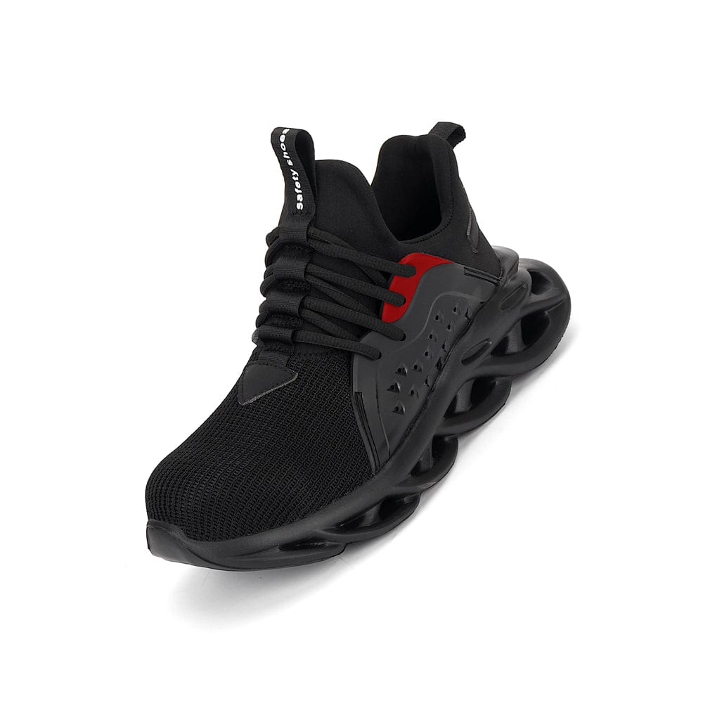black red sneakers kraken flashlander front side indestructible men shoes