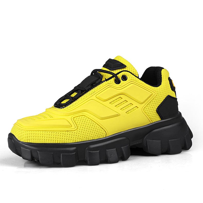 yellow shoes with black sole sneakers optimus flashlander left sid