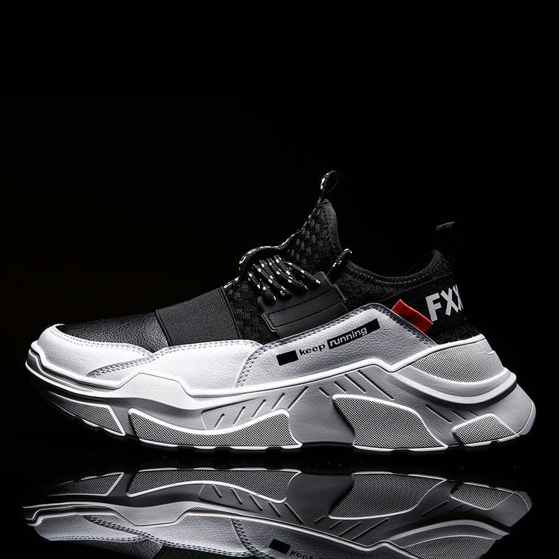 white black men's sneakers irun fxx flashlander left side