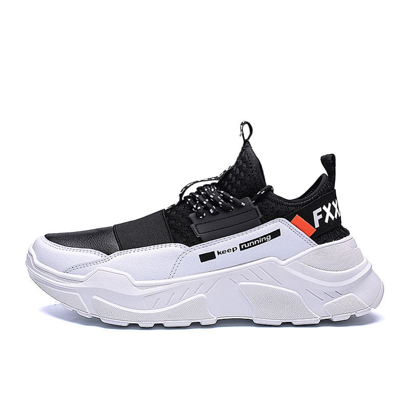 white black shoes irun fxx flashlander left side sport footwear