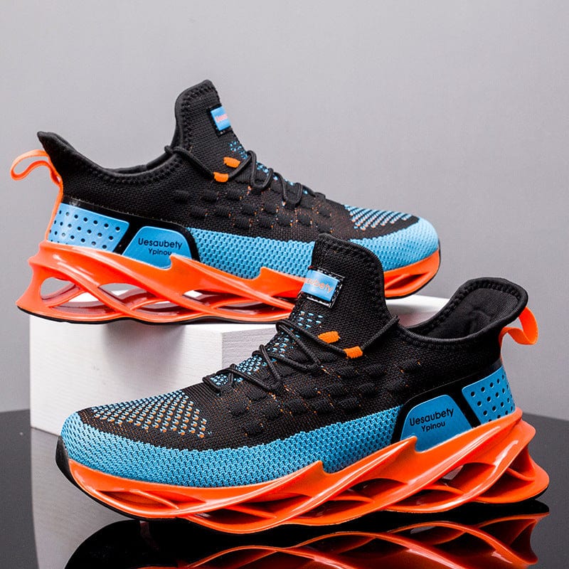 black orange sneakers blades gx flashlander pair