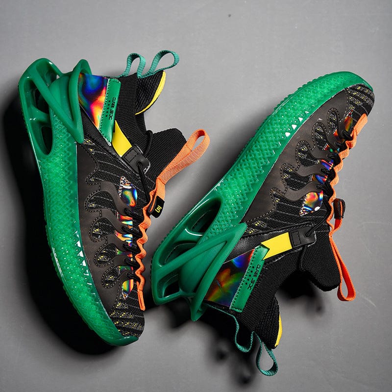 black green sneakers nautilus flashlander pair