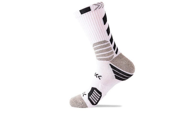 white black socks nitro flashlander left side sport socks sportwear