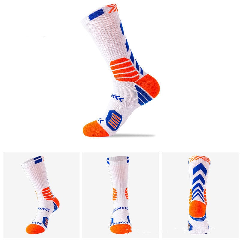 blue orange socks nitro flashlander left side front side back side