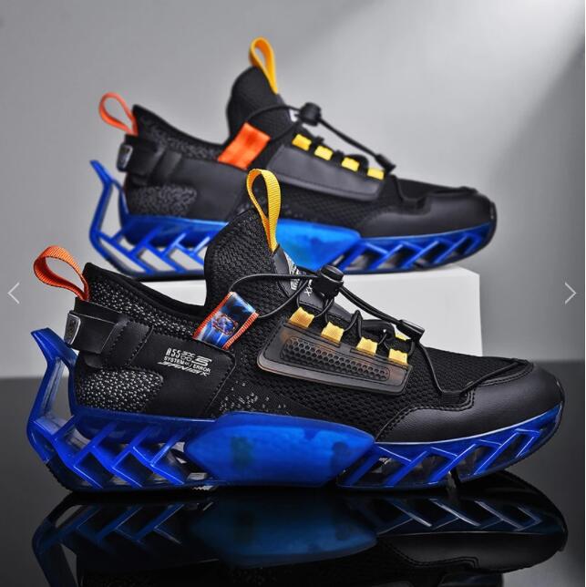 black blue sneakers hydros flashlander right side pair shoes