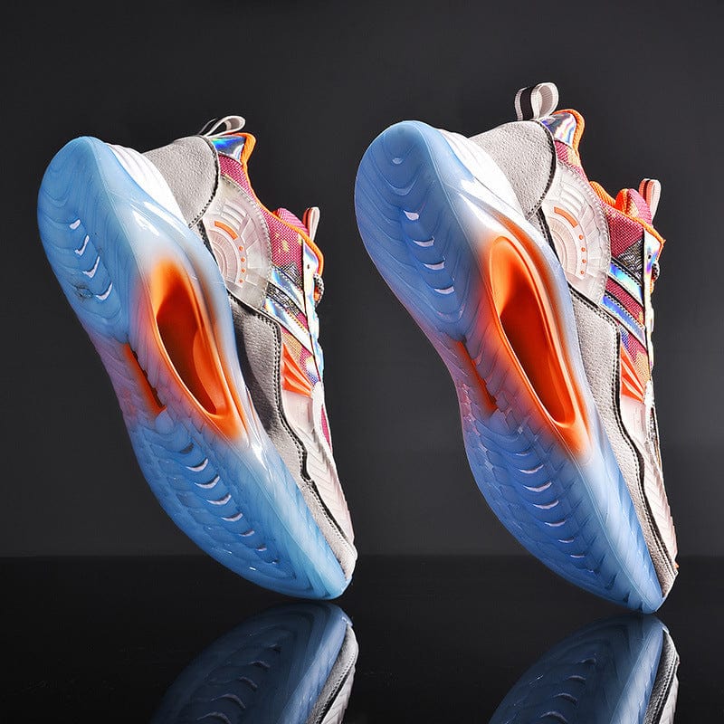 white blue orange silver sneakers firestorm flashlander sole shoes