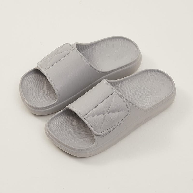 grey men's sandals and slippers zummer flashlander left side pair