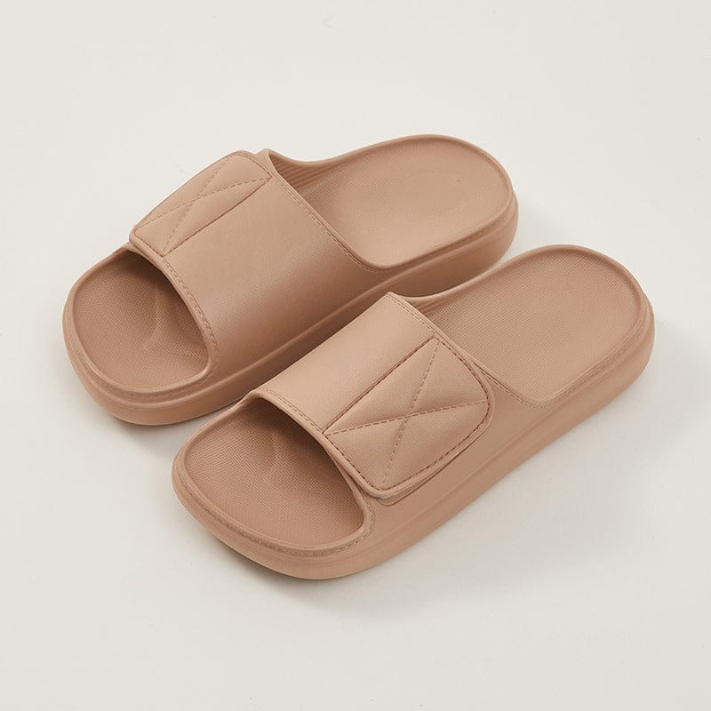beige men's sandals and slippers zummer flashlander left side pair