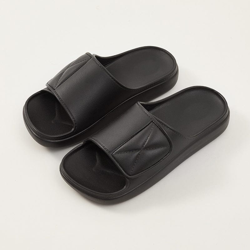 black sandals and slippers zummer flashlander left side pair men's fashion