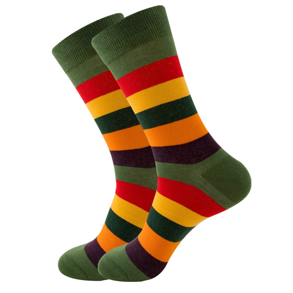  lines colorful socks artpop flashlander left side pair  for men and women