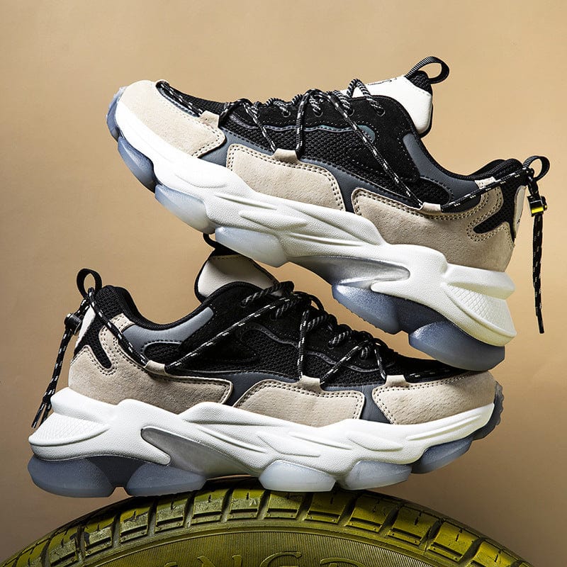 black beige sneakers spider 855 flashlander pair