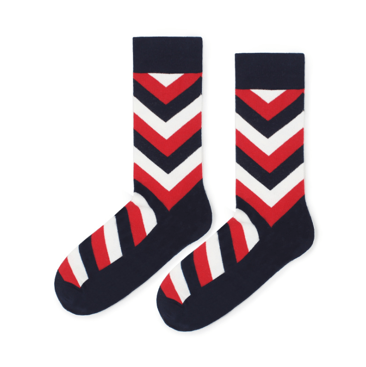 black red socks soho flashlander left side pair