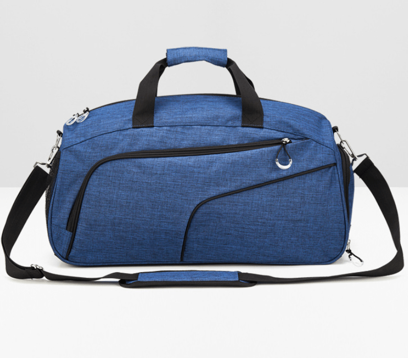 blue gym bag and travel bag airx flashlander front side with a design innovant 