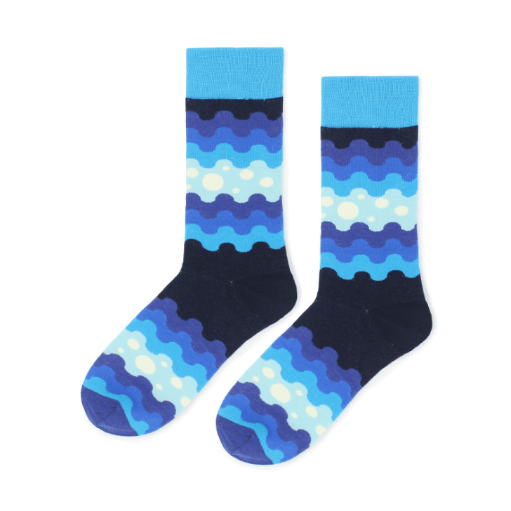 blue socks soho flashlander left side pair men's socks