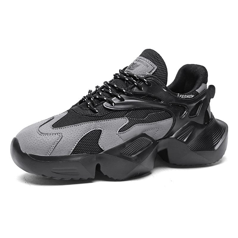 grey and black sneakers leonidas flashlander left side