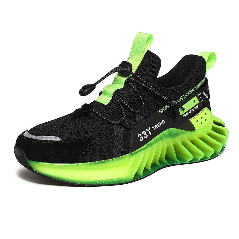 fluorescent green sneakers predatorx b1 flashlander left side men shoes