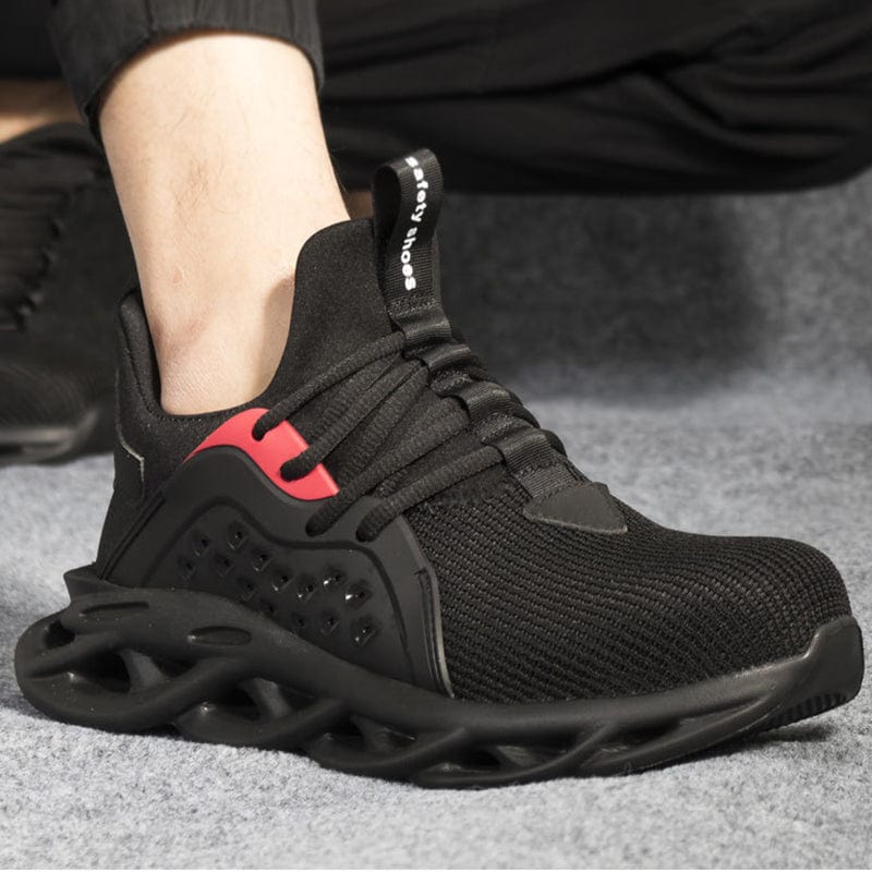 black sneakers kraken flashlander right side indestructible men shoes man using shoes