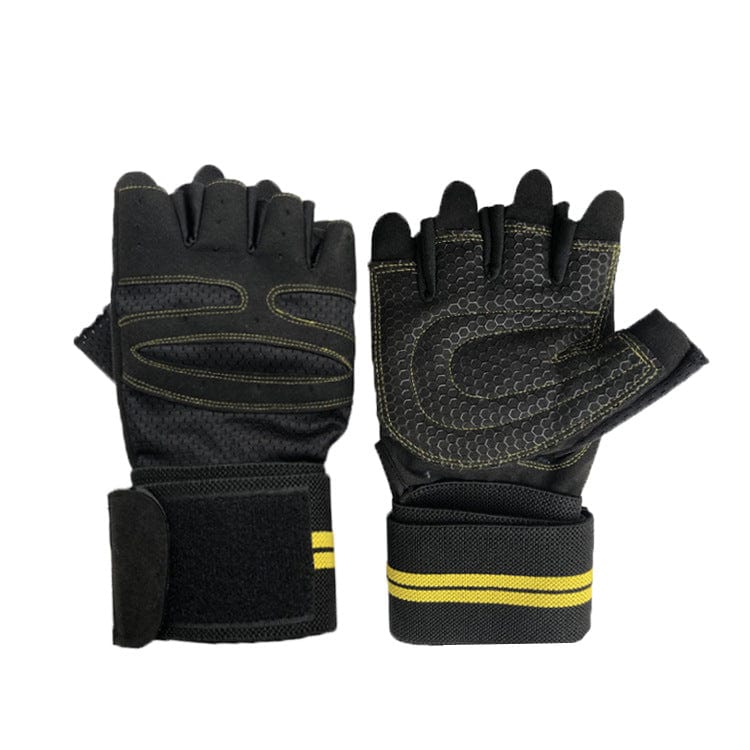 black gym gloves cobra flashlander front and back side lifting gloves