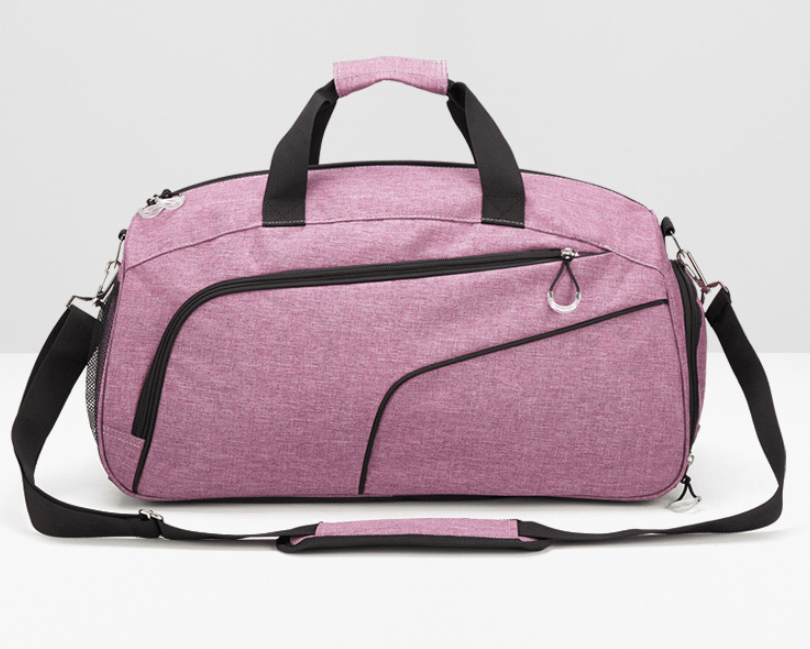 pink gym bag and travel bag airx flashlander front side with a design innovant 