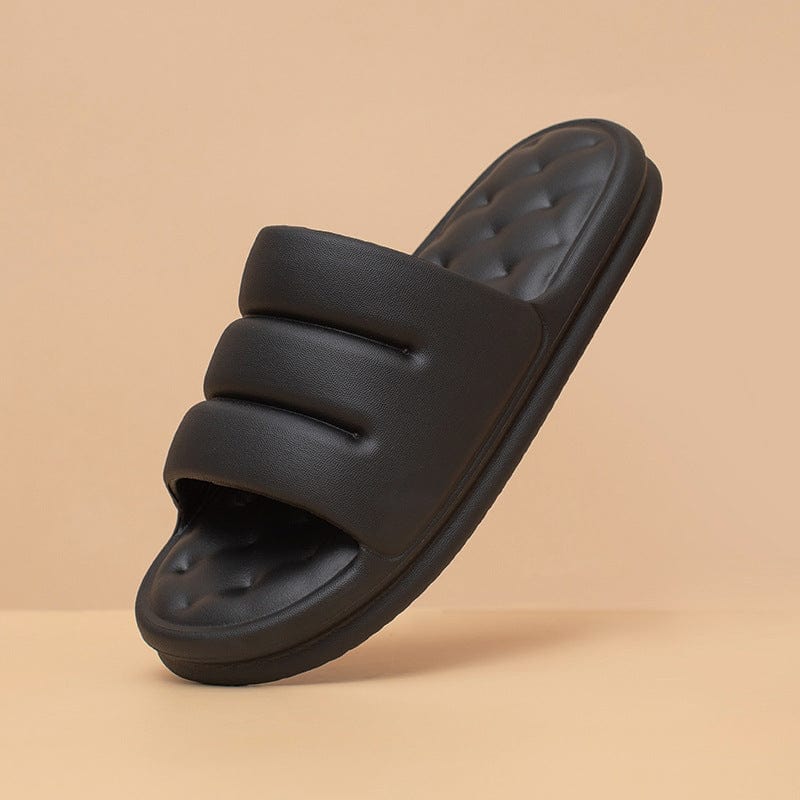 black sandals and slippers valanze flashlander left side